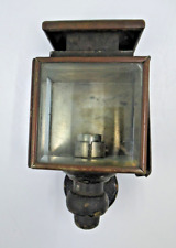 Antigua lámpara de gas carro vidrio biselado accesorio de luz lateral hierro fundido montaje segunda mano  Embacar hacia Mexico