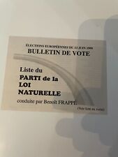 Elections europeennes 1999 d'occasion  Saint-Omer