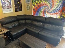 Leather shaped sectional for sale  Athens