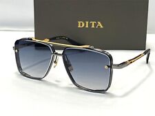 Óculos de sol Dita Mach-Six DT DTS121 62-05 preto dourado metal cinza lente gradiente, usado comprar usado  Enviando para Brazil