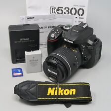 Kit de cámara réflex digital Nikon D5300 - negra (lente AF-S DX 18-55 mm f/3,5-5,6G) 2 k clics, usado segunda mano  Embacar hacia Argentina