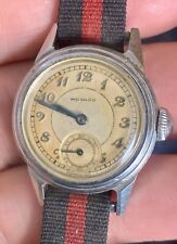 Vintage 1930-40s Movado Gents 15 Joias Relógio de Pulso com Pulseira Vermelha e Preta - Reparo comprar usado  Enviando para Brazil