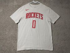 Houston Rockets Shirt Adult Medium White Basketball Outdoor Athletic Nike Mens for sale  Shipping to South Africa