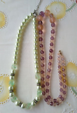 Necklaces pink faceted for sale  COVENTRY