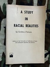 Um Estudo em Realidades Raciais por Carleton Putnam 1964 RARO! comprar usado  Enviando para Brazil