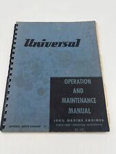 Universal operation maintenanc for sale  Milton