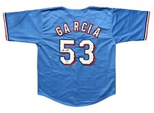 ADOLIS GARCIA RANGERS AUTO SIGNED CUSTOM LIGHT BLUE JERSEY BECKETT COA, used for sale  Shipping to South Africa