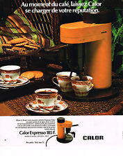 PUBLICITE ADVERTISING 084  1976  CALOR  la cafetière éléctrique EXPRESSO d'occasion  Roquebrune-sur-Argens