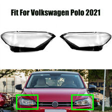 Tampa esquerda direita farol dianteiro lente transparente para Volkswagen Polo 2021, usado comprar usado  Enviando para Brazil