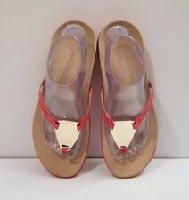Sandália feminina Vionic Raysa couro vermelho flip flop EUA tamanhos 8.5 comprar usado  Enviando para Brazil