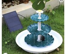 3 Tier Bird Bath with 3.5W Solar Water Fountain, Solar Powered, Including Pump. for sale  Shipping to South Africa