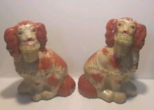 Pair staffordshire dogs for sale  Whittaker