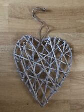 Natural wicker heart for sale  LONDON