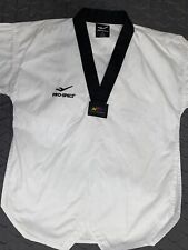 Pro-Specs Taekwondo Chaqueta Camisa WTF Dobok Blanco Sz 3 (L) 170 segunda mano  Embacar hacia Argentina