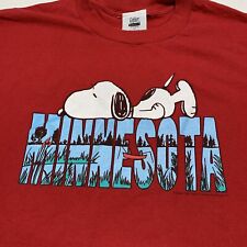 Camiseta arte feminina vintage Knott's Berry Farm Camp Snoopy Minnesota GG, usado comprar usado  Enviando para Brazil