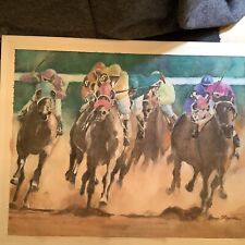 Horse racing canvas for sale  Grapevine
