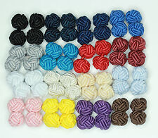 Silk knot cufflinks for sale  LEICESTER