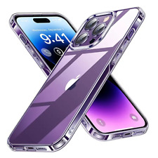 For iPhone 14 13 12 11 Pro Max 14 Plus 13 Clear Crystal Silicone Soft Case Cover myynnissä  Leverans till Finland