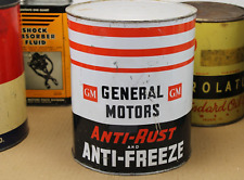 40s era GM GENERAL MOTORS ANTI FREEZE & ANTI RUST Old Solder Seam Tin 1 gal. Can for sale  Shipping to South Africa