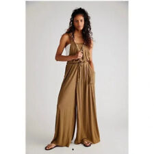 Free People Overalls Size S Olive  Beach Shelby Oversized for sale  Shipping to South Africa