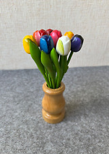 Wooden tulips vase for sale  Shipping to Ireland