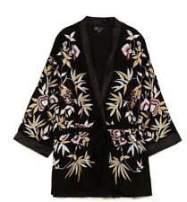 Zara embroidered jacket for sale  MANCHESTER