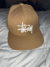 Stüssy snapback brown for sale  CLYDEBANK