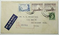 1957 Canadá capa correio aéreo registrada selo caiaque caçador esquimó SC #370 & #351 comprar usado  Enviando para Brazil