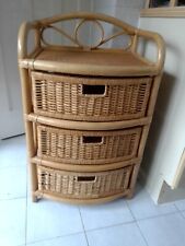 Three drawer wicker for sale  KETTERING