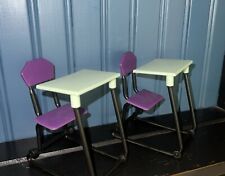 EUC Monster High School Doll Replacement Furniture Desks Pair of 2 for sale  Shipping to South Africa