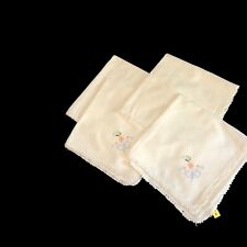 4 toallas de algodón bordadas vintage para casa de campo reutilizables segunda mano  Embacar hacia Argentina