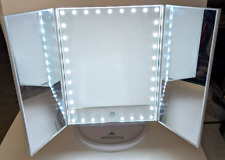 Espejo de maquillaje triple plegable luces LED pantalla táctil de 14,1/8""x9,5"" plegado segunda mano  Embacar hacia Argentina