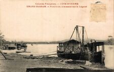 Cartão postal vintage Costa do Marfim Grand Bassam Boat Lagoon 08.56 comprar usado  Enviando para Brazil