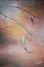 Used, Oil painting. Original. Branch and leaf. Signed. Artist is Gawlik. COA. for sale  Shipping to South Africa