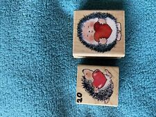 hedgehog rubber stamps for sale  WINCANTON