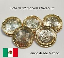 12 monedas $20 pesos conmemorativa a 500 años Puerto de Veracruz México 2020 segunda mano  México