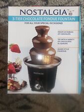 Máquina de fonte elétrica de fondue de chocolate Nostalgia 3 camadas 24 onças (preto) NOVA, usado comprar usado  Enviando para Brazil