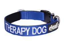 TERAPIA Azul Codificado por Color Perro Ajustable Fuerte Cuello para Mascota O Lujo Acolchado Plomo segunda mano  Embacar hacia Argentina