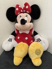 "Vestido y arco rojo grande rojo de peluche de Minnie Mouse tienda Disney de juguete original de peluche 20""", usado segunda mano  Embacar hacia Argentina