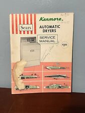 Sears Kenmore Secadoras Automáticas Manual de Servicio 1970 Instrucciones ** DEFECTOS LEER segunda mano  Embacar hacia Argentina