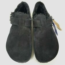 Novo Com Caixa o Birkenstock London Shearling Regular camurça Preto-selecione o tamanho comprar usado  Enviando para Brazil