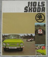 Skoda 110ls brochure for sale  DARWEN