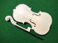 1x Violino branco inacabado madeira de bordo 4/4 alta qualidade novo + pescoço de violino comprar usado  Enviando para Brazil
