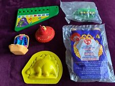 Six McDonald's Happy Meal toys - Ty dog, Grimace, Space, Transformer - new/old for sale  WREXHAM