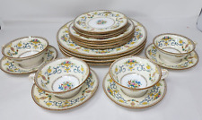 Minton England Talbot B1124 Blue Scrolls Service for 4 - 20pc Set - EXCELLENT for sale  Shipping to South Africa
