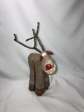 Usado, Figura de reno de Navidad humorística cerámica artística Nancy Hicks firmada 9" segunda mano  Embacar hacia Argentina