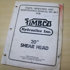 Timbco shear head for sale  Portland