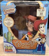 2010 WOODY Toy Story Collection RARO Logotipo Branco Thinkway Suporte Ausente comprar usado  Enviando para Brazil