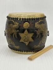 Usado, Tambor tradicional japonés Wadaiko vintage, palo Bachi de percusión antiguo segunda mano  Embacar hacia Argentina