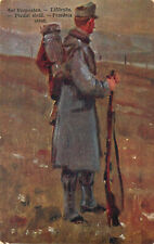 Używany, I wojna światowa Węgierska pocztówka Samotny żołnierz Stojący Gaurd Anf przedstawka Przednia Straz na sprzedaż  Wysyłka do Poland